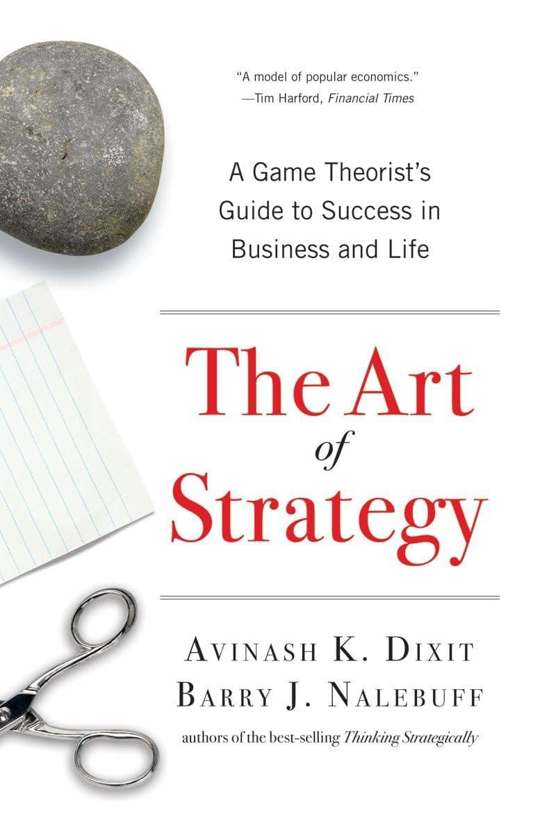 The Art of Strategy by Avinash K. Dixit & Barry J. Nalebuff book cover